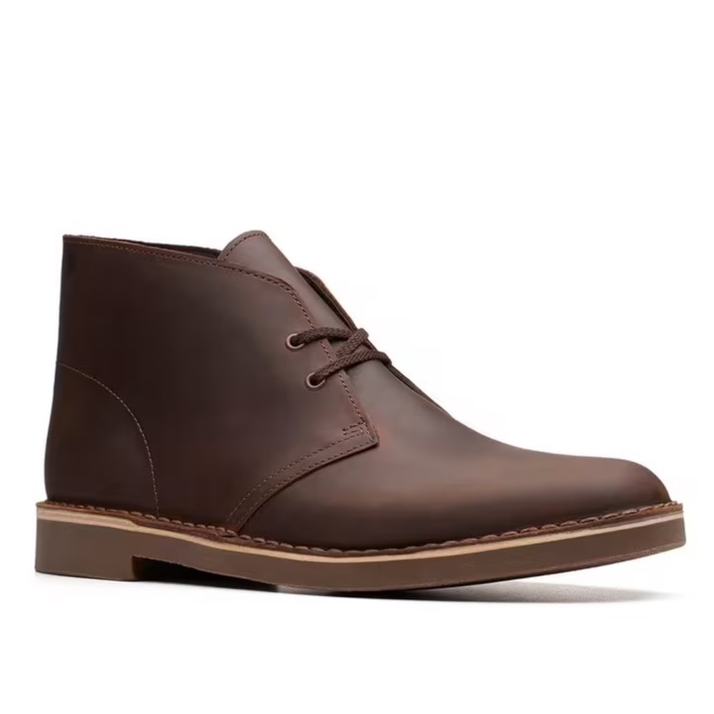Clarks Bushacre 3 Waterproof Chukka Boots | Brown Leather | Men’s 10